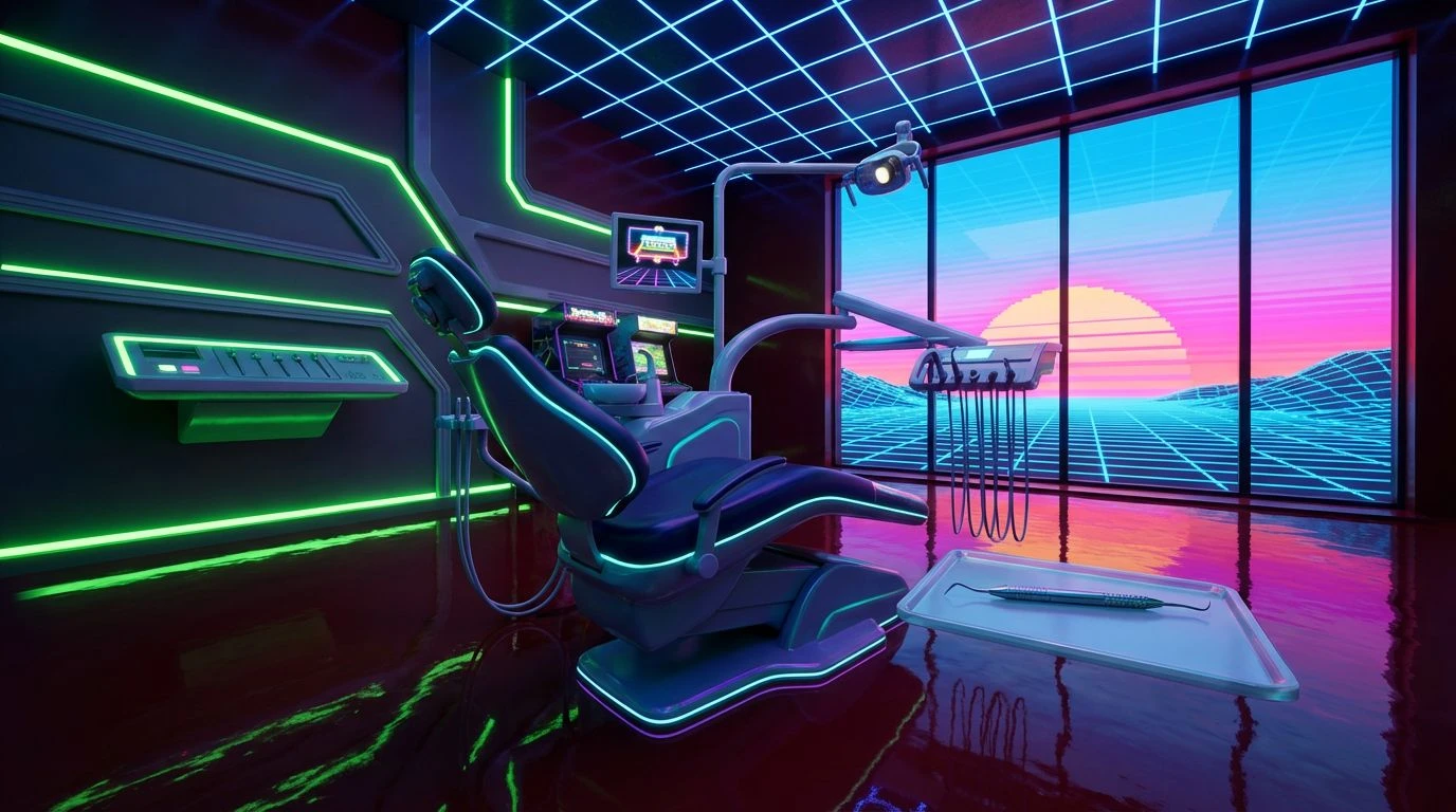 80s Synthwave Color Palettes for Modern Dental Design