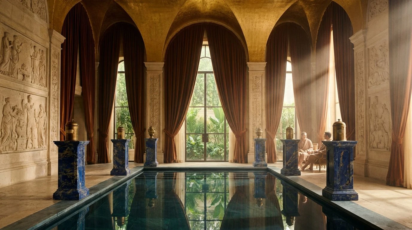 Med Spa Color Palettes: Red and Gold Design Trends