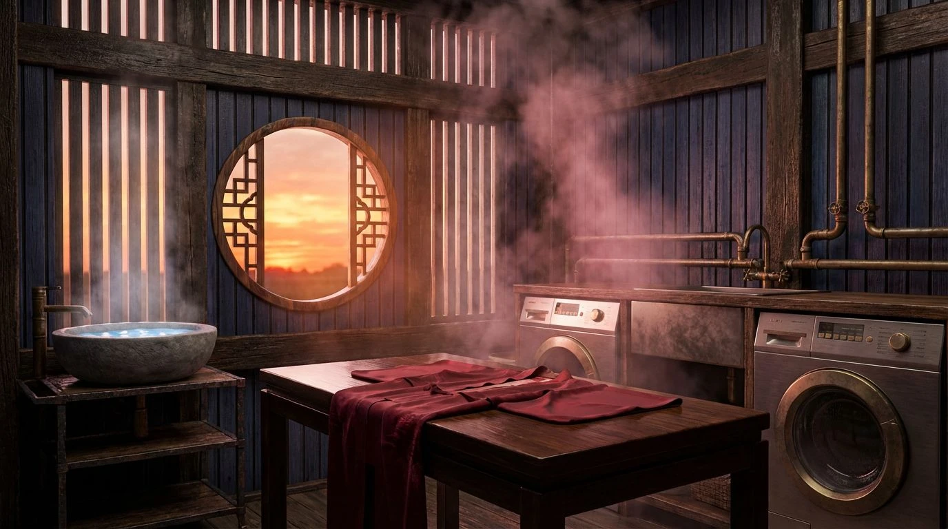 Samurai Interior Color Palettes: Bold Design for Laundry