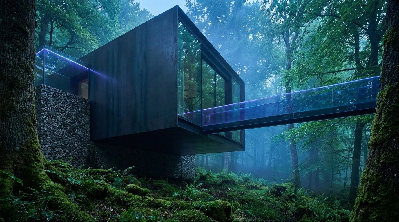 Modern Forest Green and Electric Blue Design Palettes