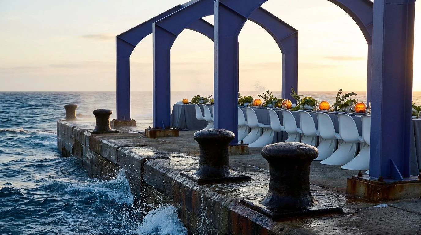 Industrial Blue Wedding Color Palettes for Coastal Design