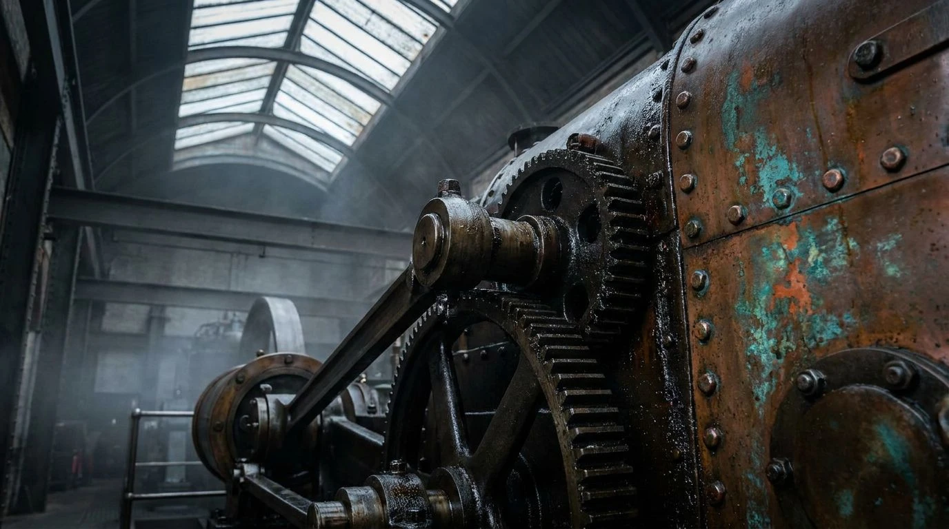 Industrial Color Palettes: 19th Century Steam Engine Decor
