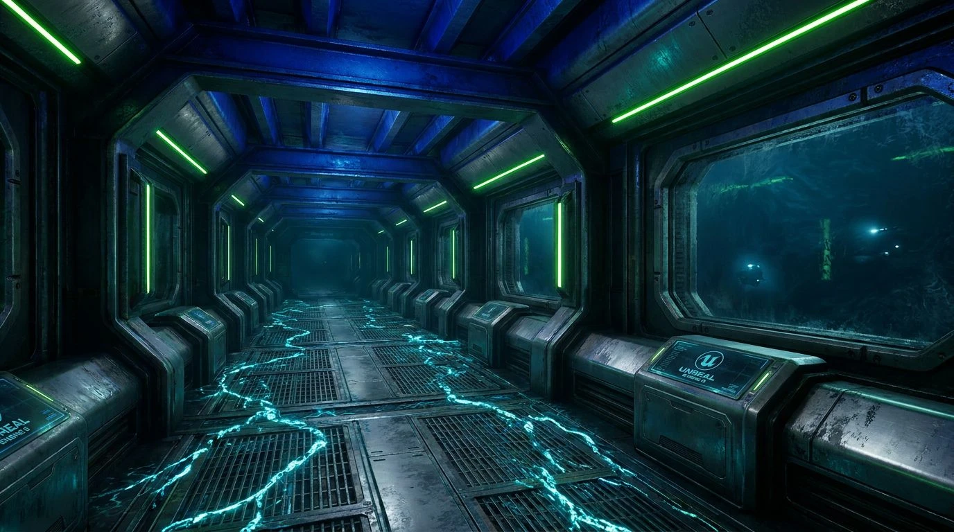 Industrial Gray & Electric Green Color Palette Design