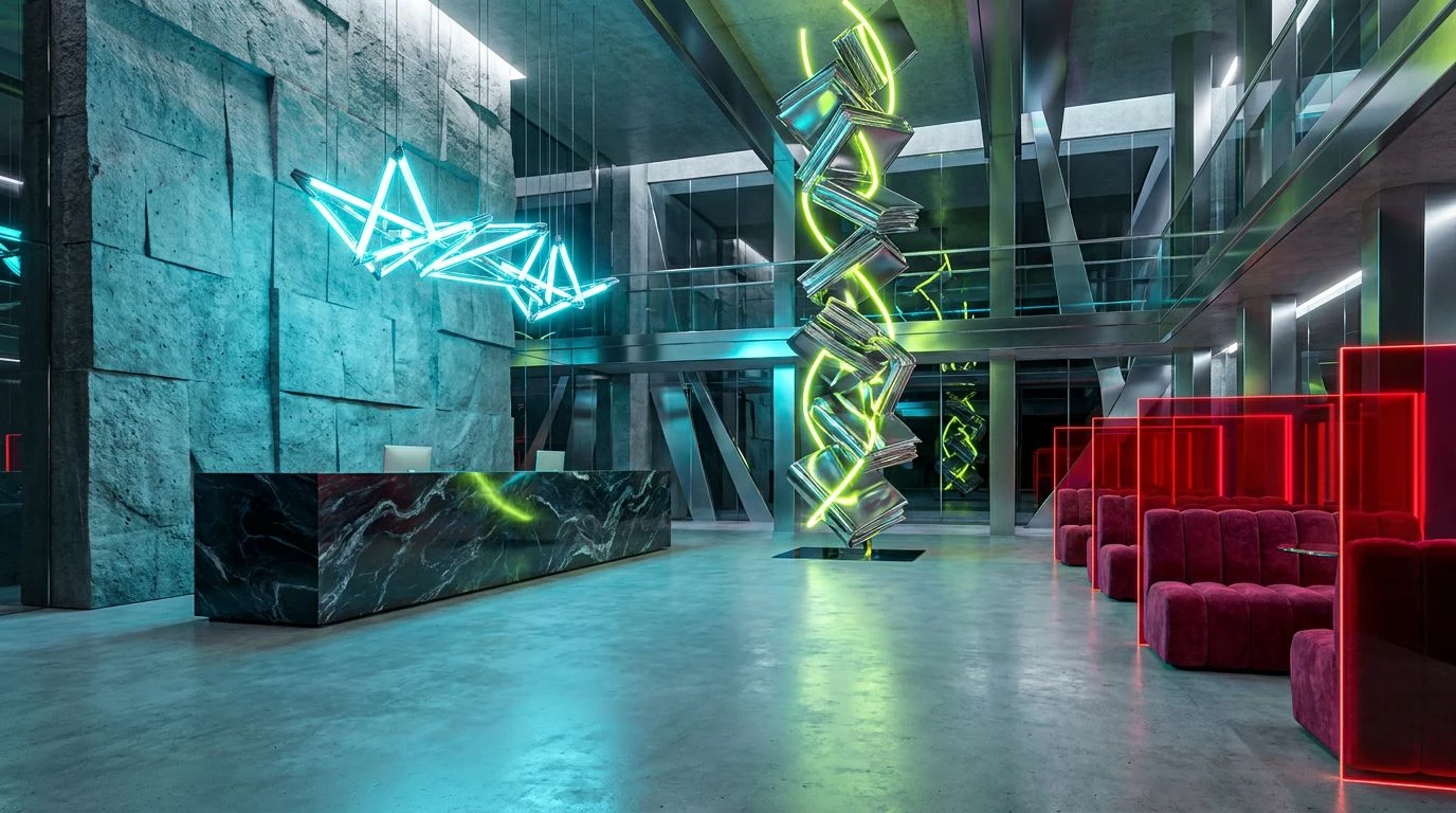 Modern Neon Color Palette Ideas for Creative Law Firms