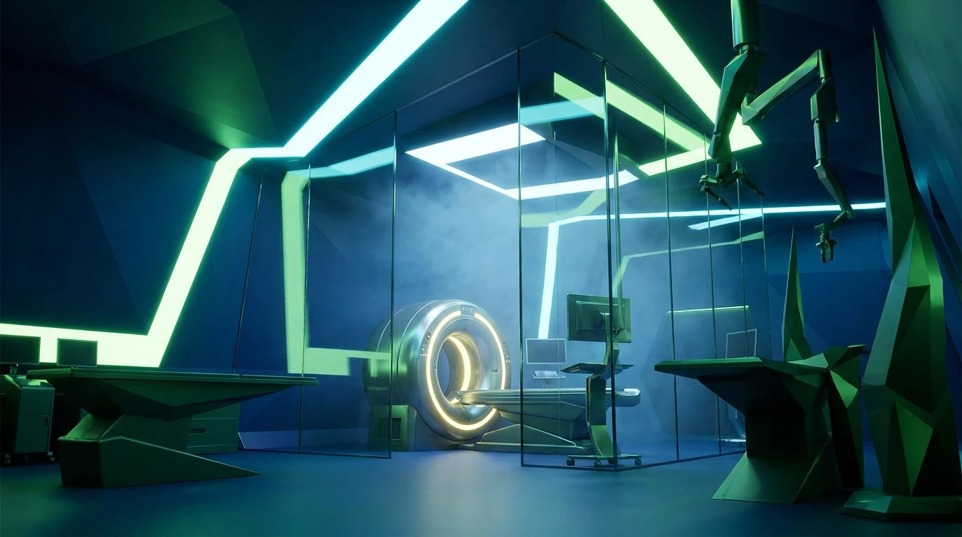 Neon Green Color Palettes for High-Tech Vet Clinic Design