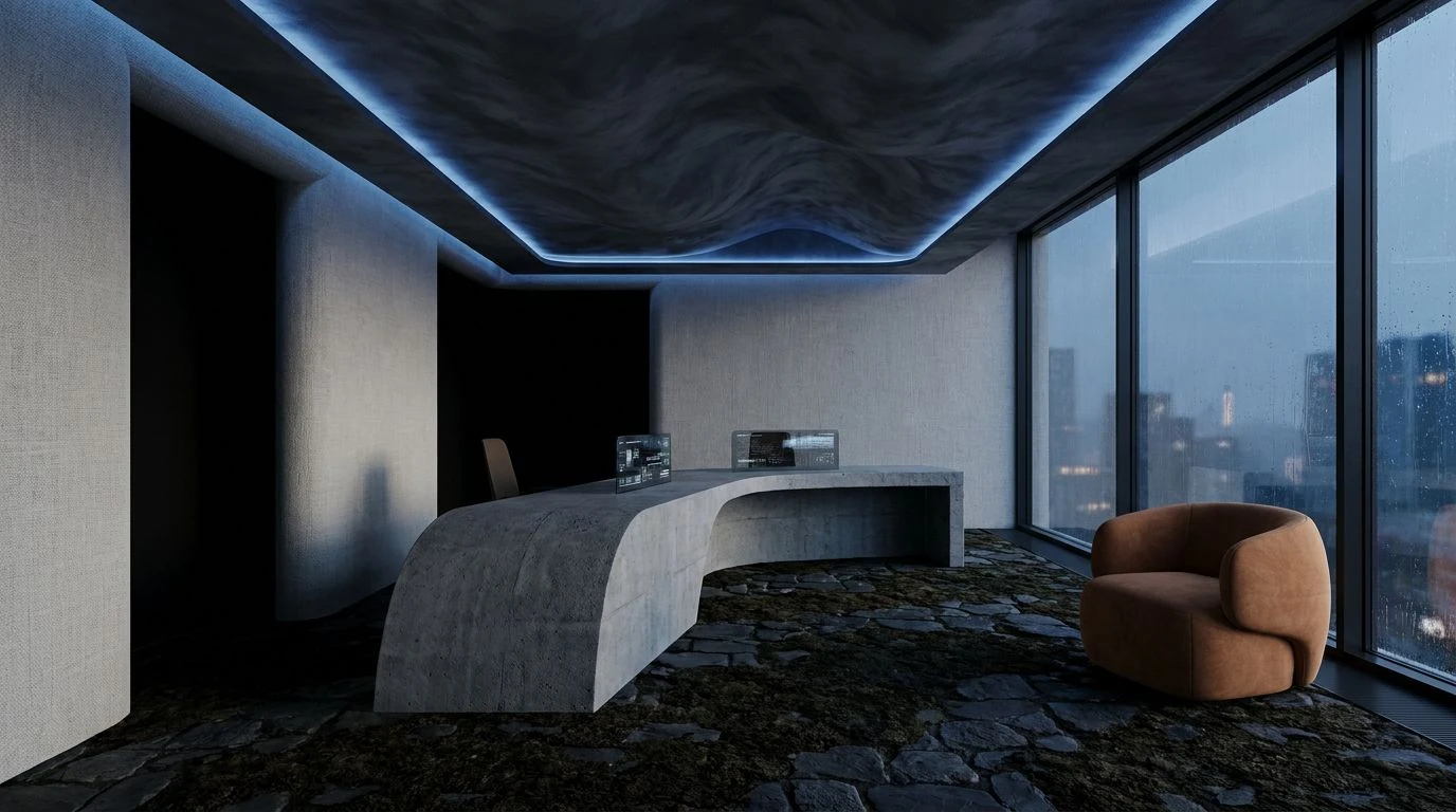 Earth Tone Color Palettes for High-Stress Workspace Design