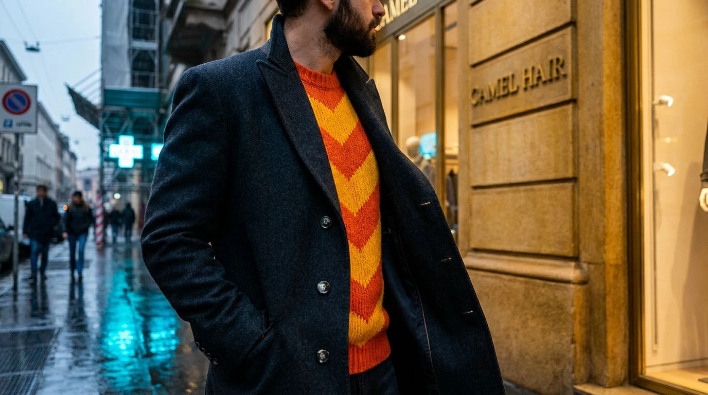Milan Color Palettes: Heavy Wool Meets Fluorescent Prints
