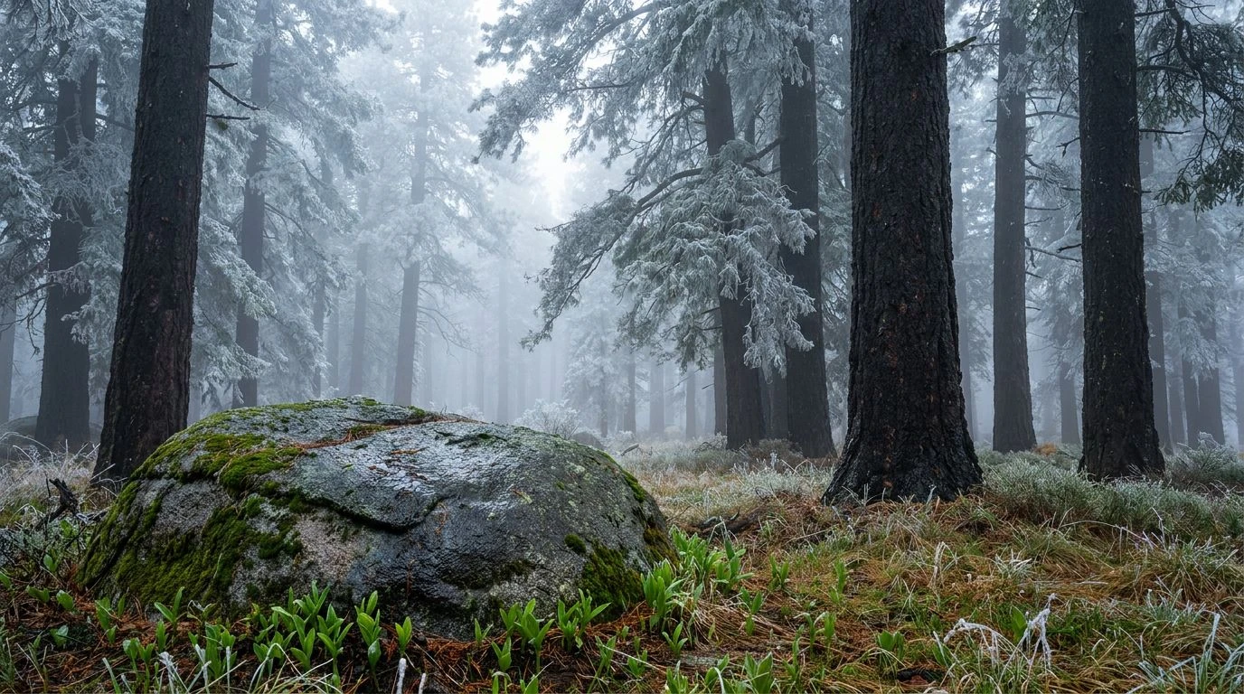 October Fog Color Palette: Mixing #c4cdc9 and Forest Green