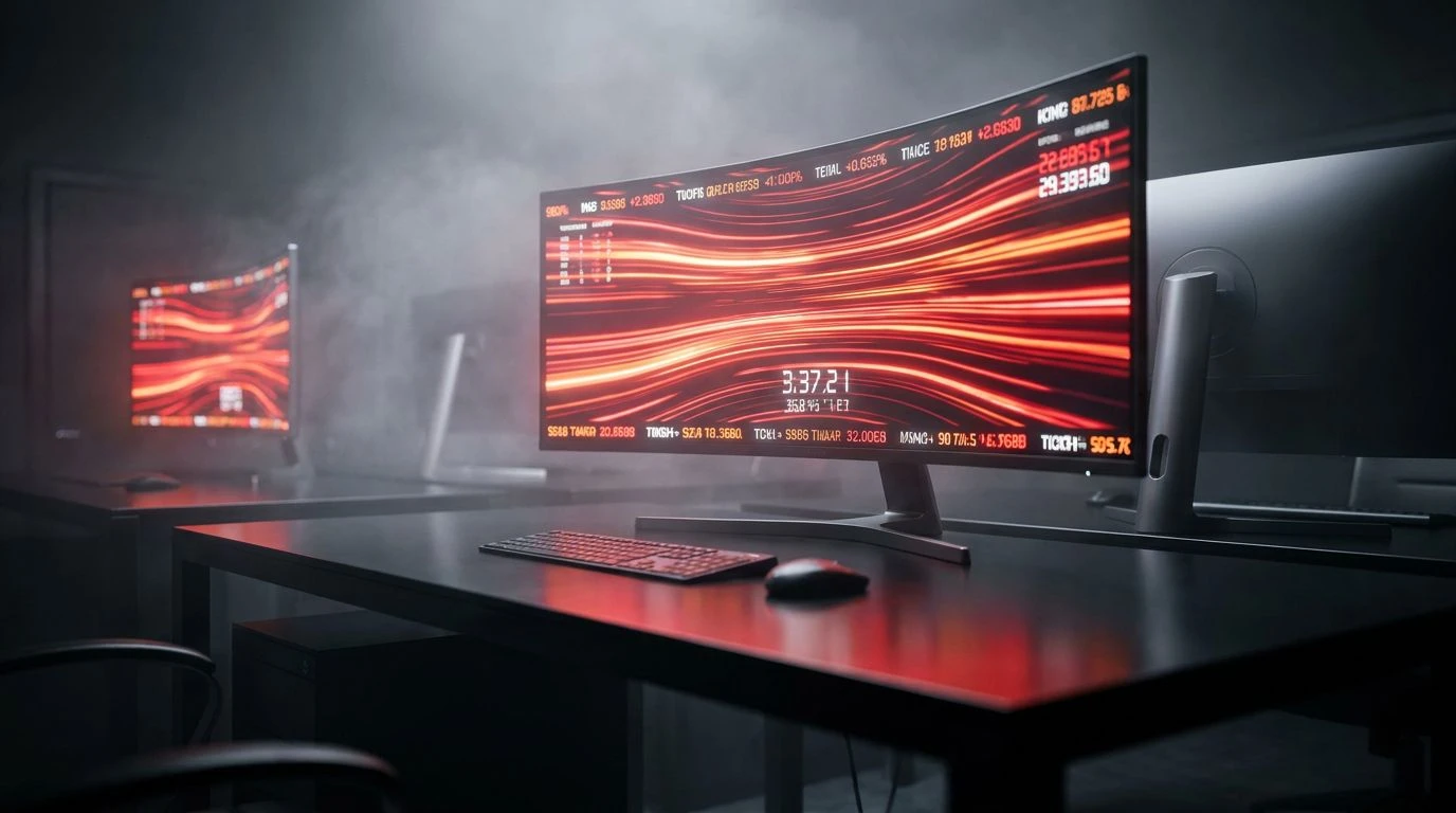 Crimson Color Palettes Rule High-Frequency Trading Design