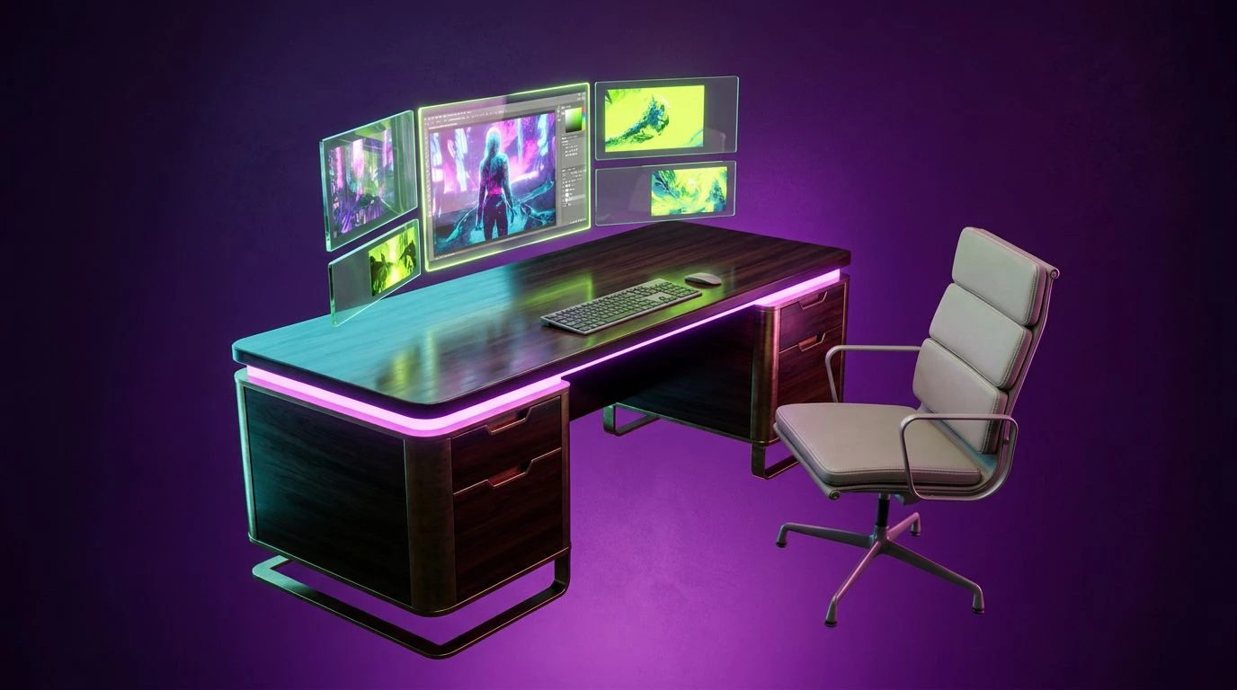 Use Electric Purple Color Palettes for Digital Portfolios