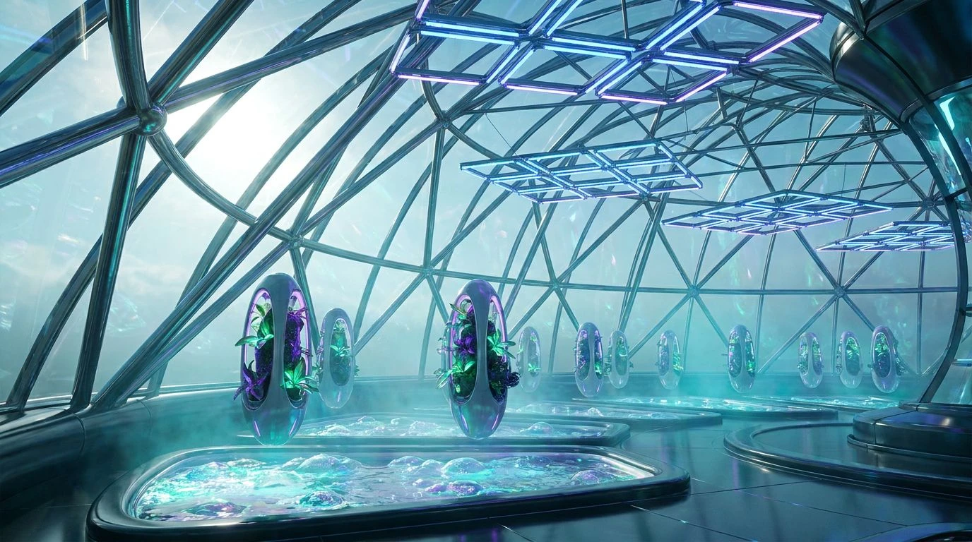 Futuristic Color Palettes: Designing the 2085 Greenhouse
