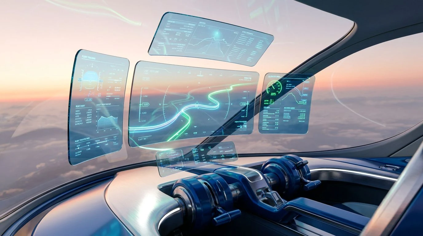 Sky Blue Color Palettes for High-Altitude Flight Design