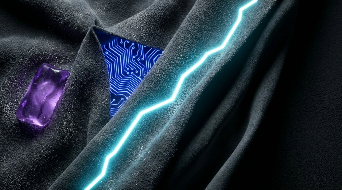 Modern Cyberpunk Color Palettes Meets Luxury Suede Design