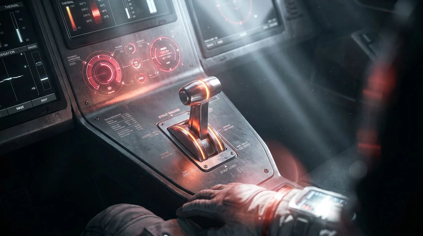 Aerospace UI Color Palettes: Aluminum and Deep Red Design