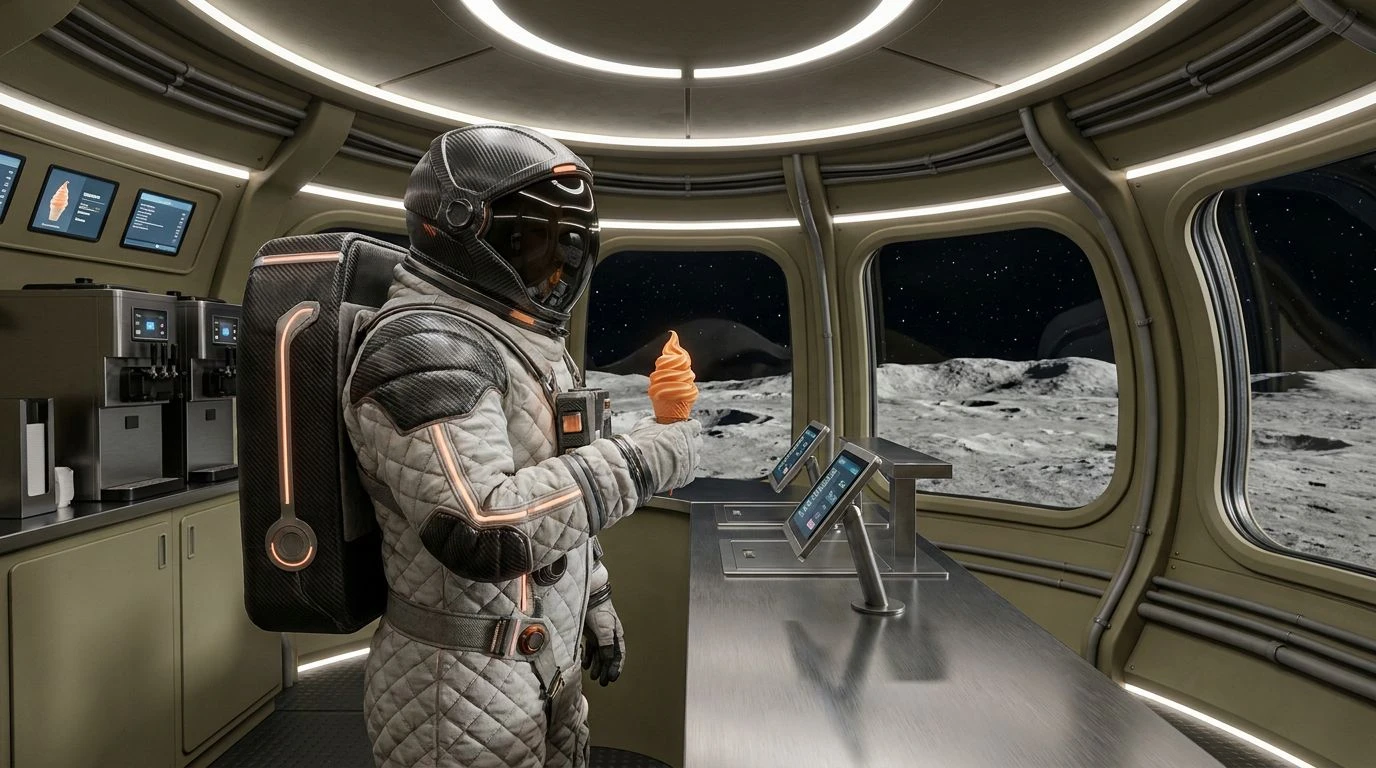 Moon Station Color Palette: Soft Serve Design Concepts